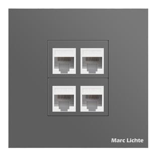 超六类网络RJ45信息插座面板CAT.6A电脑网线插座面板非屏蔽86型