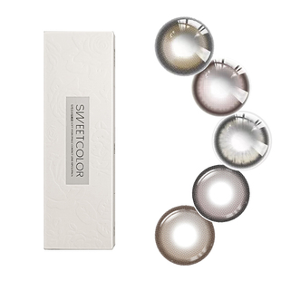 SweetColor美瞳日抛30片柿子冰茶自然通勤素颜党学生党隐形眼镜