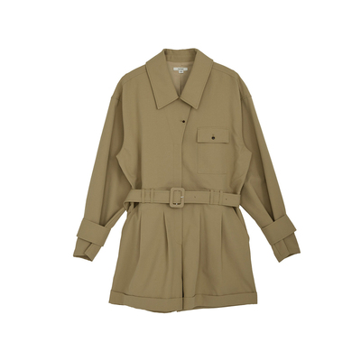 AMERI风衣感连体短裤