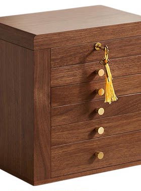 木质饰品收纳盒超大容量