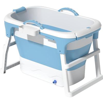 高位折叠泡澡桶不漏肩蒸泡双功能