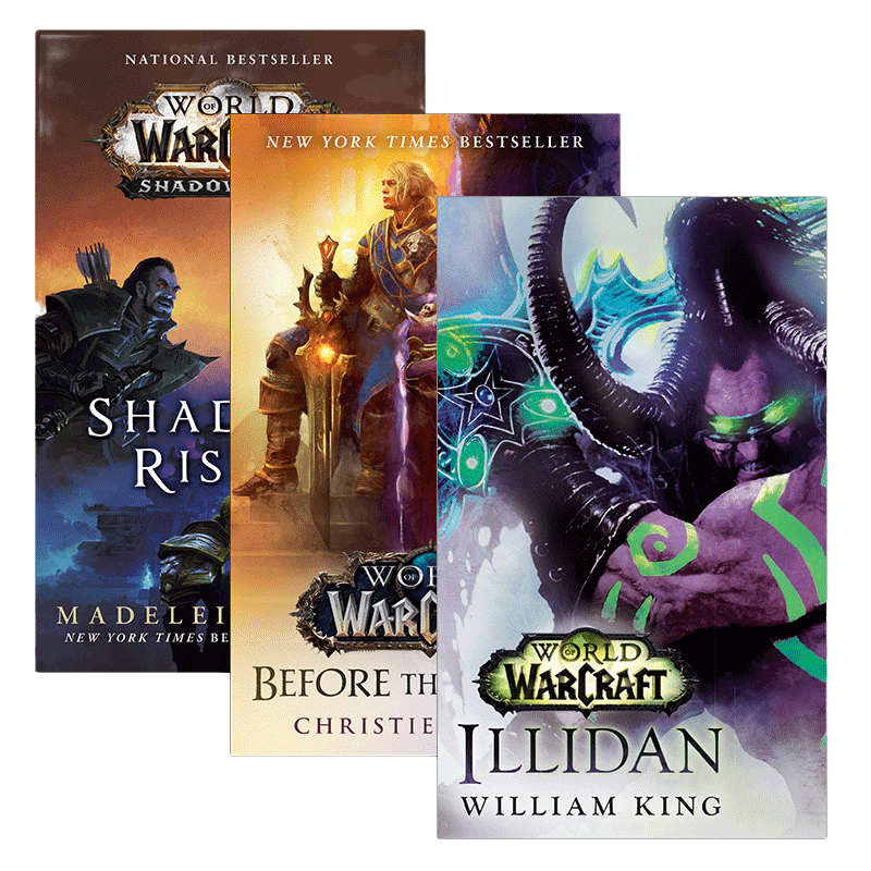 英文原版小说 World of Warcraft 魔兽世界1-3册 伊利丹 怒风 风暴前 阴影升起 英文版 进口英语原版书籍