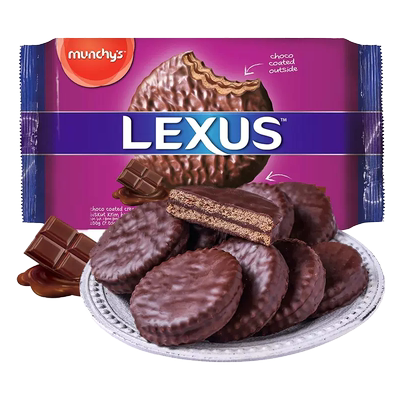 马奇新新巧克力派涂层夹心饼干