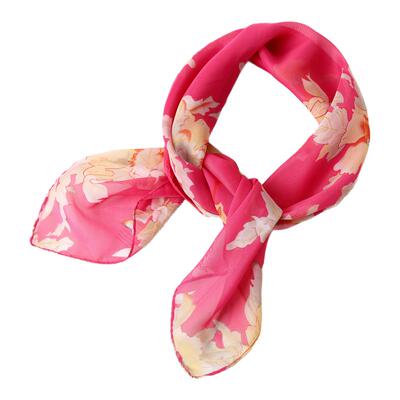 65cm印花英伦丝巾百搭小轻薄款