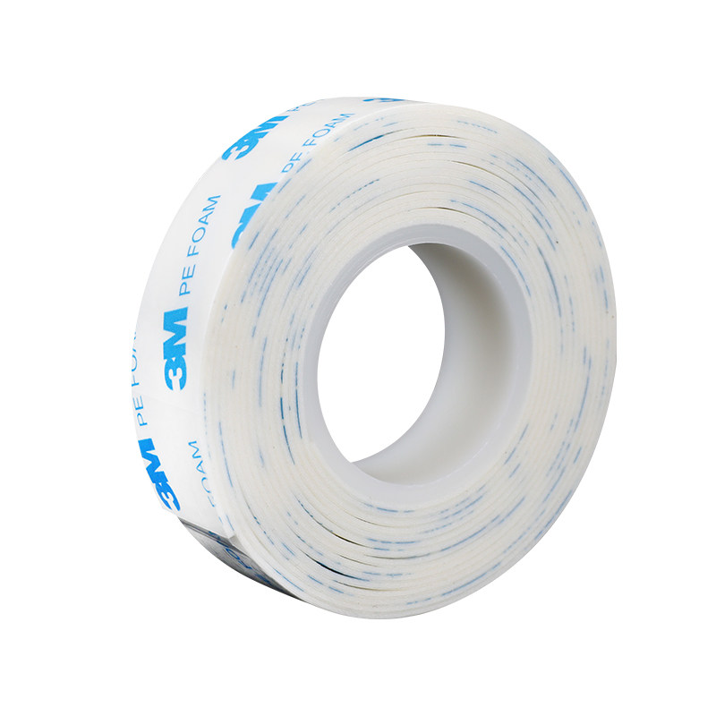 3M1600T白色泡棉双面胶带强力海绵泡沫挂钩铭牌无痕1MM毫米厚