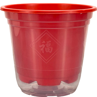 懒人花盆自动吸水白色塑料水培吊兰绿萝多肉花盆家用透明和营养土