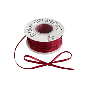 芯苼 红色系涤纶丝带 鲜花束高质感包装绑带礼品装饰飘带花艺资材
