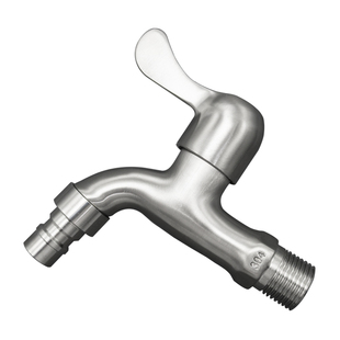 304不锈钢水龙头洗衣机水龙头加长拖把池通用家用4分水嘴单冷快开