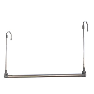 晾衣架家用阳台伸缩吊杆升降凉床单悬挂式不锈钢免打孔晒被子神器