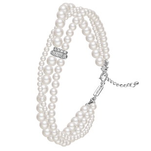 HEFANG何方珠宝贝珠多层手链原创设计优雅百搭轻奢新年礼物