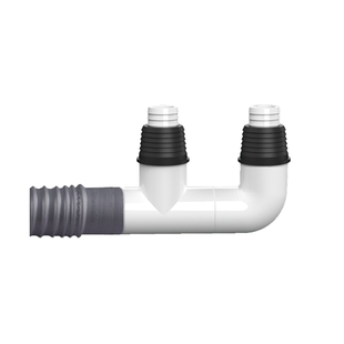 洗衣机下水道分流器一分二地漏延长管软管加长排水管三通万能接头