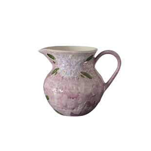 SilentWind寂风浅粉复古手绘陶瓷花瓶摆件客厅插鲜花仿真花器摆件