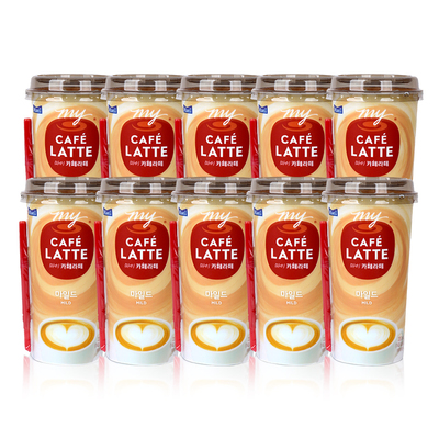 每日 我的咖啡小馆拿铁原味/减糖/焦糖咖啡220mL*10杯