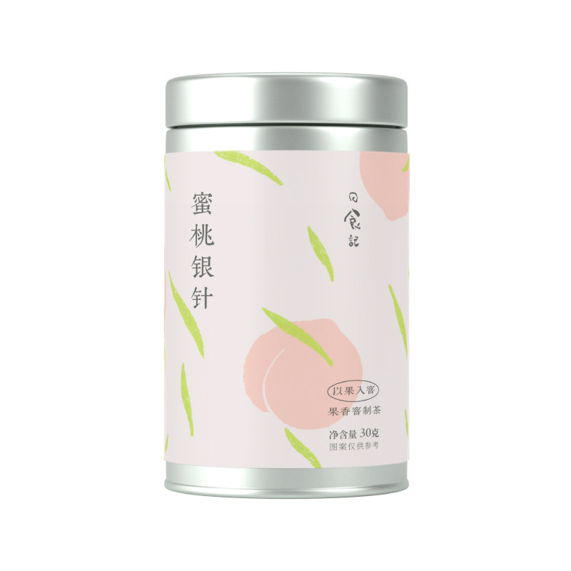 日食记蜜桃银针30g罐装