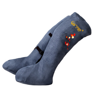 电加热护膝保暖老寒腿膝盖关节理疗专用盐袋热敷包艾绒艾灸长筒靴