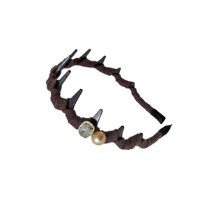 洋气高颅顶带齿发箍女款2025新款日常外戴头箍秋季防滑高级感发饰