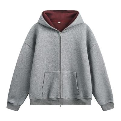 WASSUP重磅美式廓形开衫卫衣外套