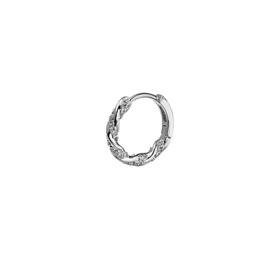 莫比乌斯耳环小众设计高级感耳圈耳扣2025新款爆款耳钉银针耳饰女