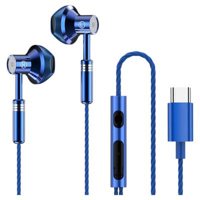 有线耳机typec接口通用华为vivo小米oppo15苹果16圆孔3.5mm入耳式