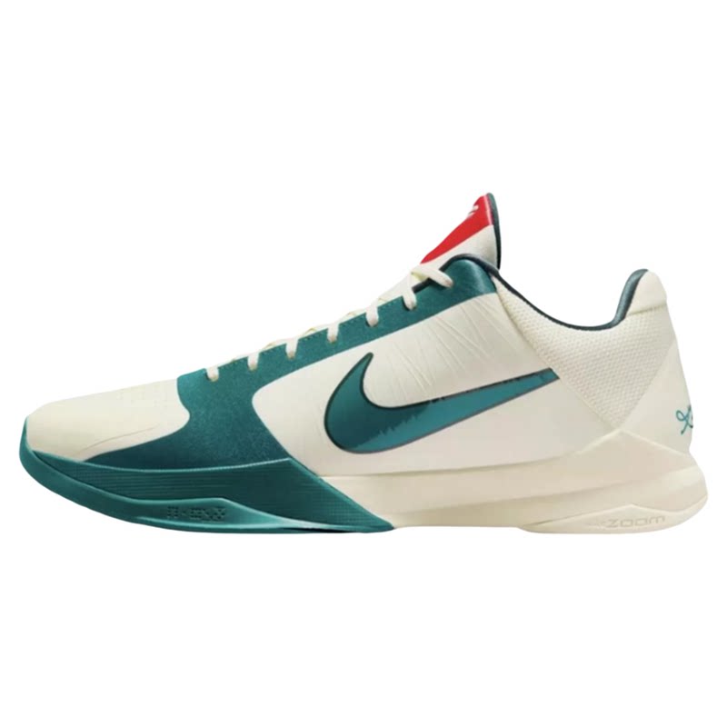 Nike耐克 Zoom Kobe 5克拉克2.0 ZK5白绿低帮篮球鞋IZ1852-100