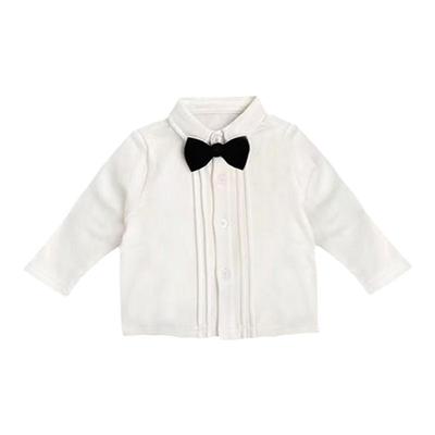 生日礼服男童纯棉英伦风领结长袖