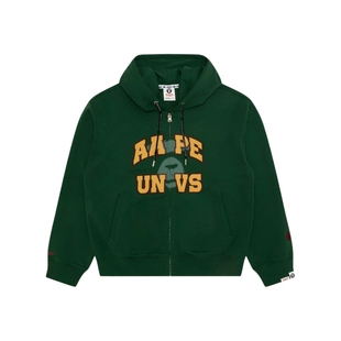 Aape旗舰店女装秋冬字母印花美式校园风潮流卫衣外套D321XXP