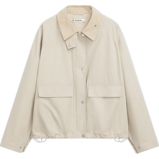 【播奥莱】播工装短外套春季小个子宽松短款学院风上衣