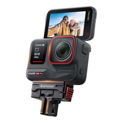 Amazear适用Insta360影石Acepro2金属旋转磁吸快拆相机底座配件