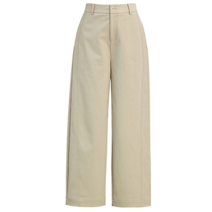 阔腿裤女春款直筒裤2026新款休闲裤小个子宽松春季白色裤子九分裤