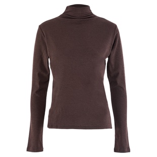 Orchel/欧榭丽新款套头羊毛裸感舒适半高领纯色长袖打底衫针织衫