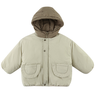 儿童棉服加绒冬季保暖男童面包服女童棉衣2025新款宝宝外套兄妹装