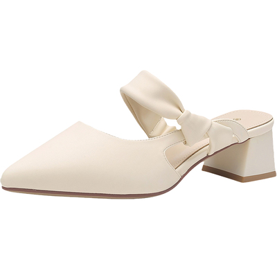 大东官方正品尖头包头高跟凉拖鞋