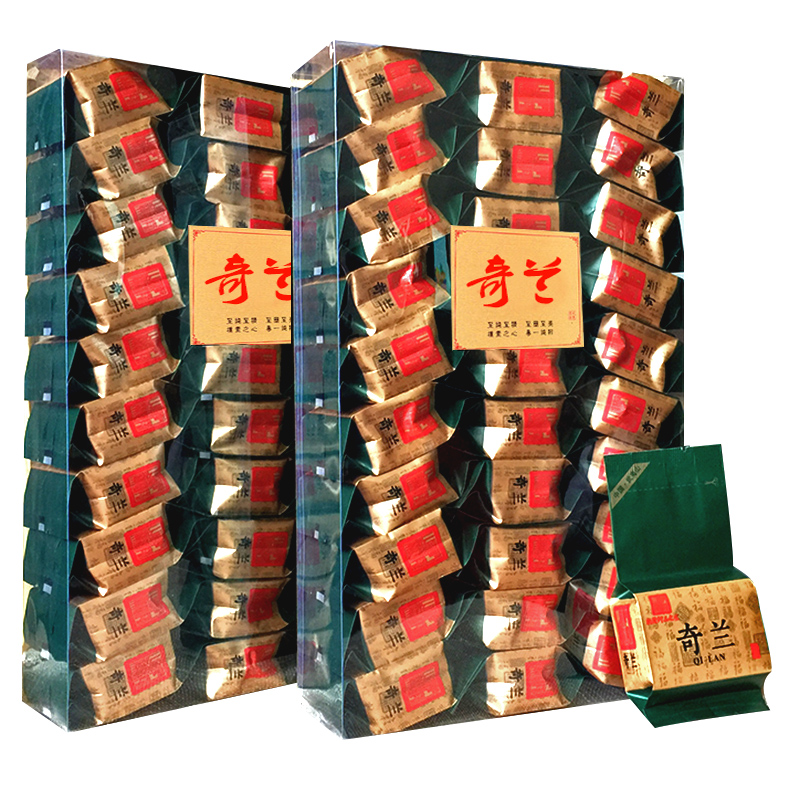 茶葉奇蘭武夷山巖茶大紅袍花香清香型小包袋裝盒散裝500克輕火焙