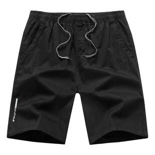 WASSUP纯棉短裤男士夏季休闲五分裤中青年直筒宽松运动中裤大裤衩