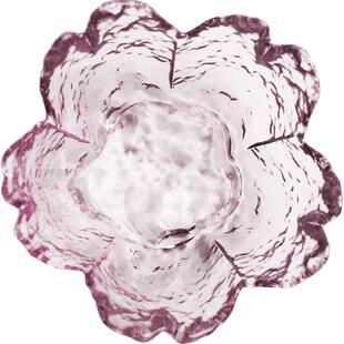 创意樱花味碟酱料碟玻璃小碟子家用醋碟火锅蘸料碟日式调料碟无铅