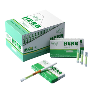 日本绿小鸟烟嘴过滤嘴HERB一次性香烟焦油过滤嘴中细支抽烟过滤器