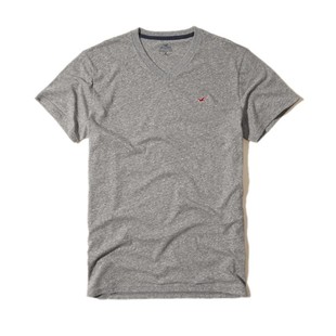 美国 Hollister/海鸥 男士经典休闲舒适 V 领T恤 薄款打底衫