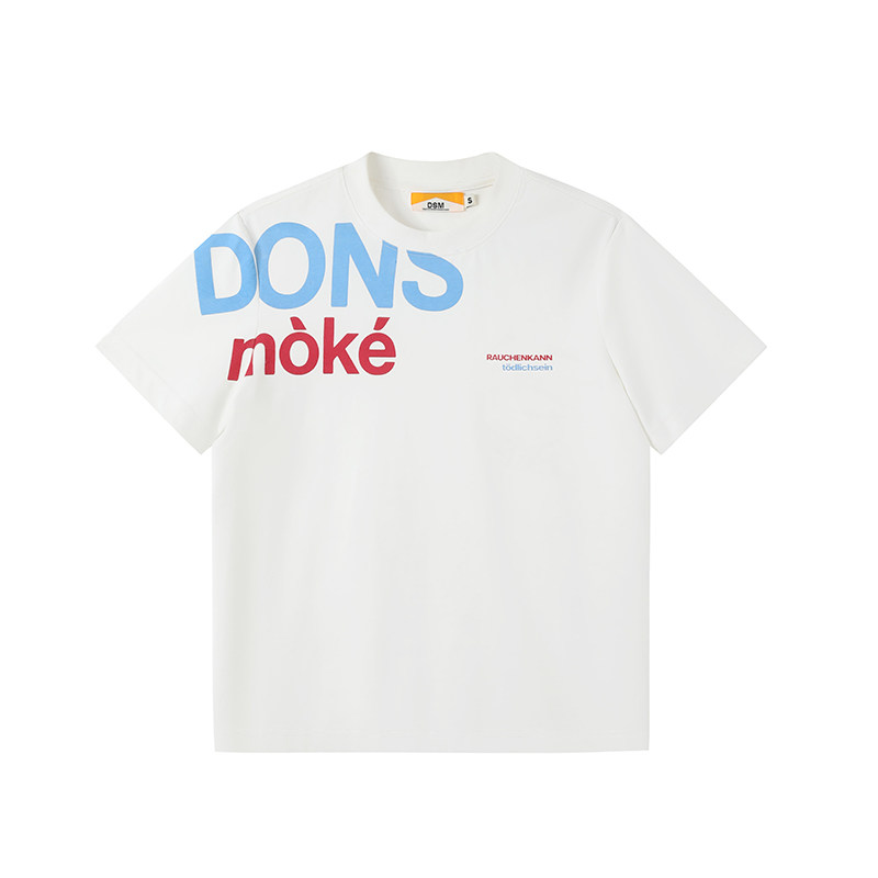 【侧肩标语】DONSMOKE索罗娜UPF50+防晒正肩修身撞色短袖T恤