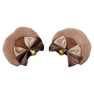 ◆AOIZZ◆超萌蝴蝶结小猫小熊耳 滑雪百搭头盔装饰外卖摩托电动车