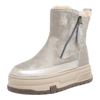 达芙妮2025新款冬季时尚雪地靴