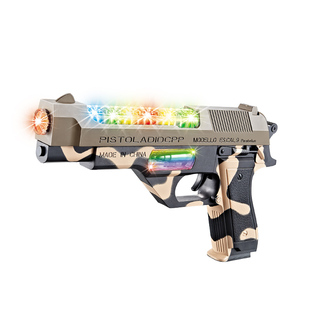 小小部队儿童电动玩具枪声光音乐手枪宝宝男孩仿真沙漠之鹰3-6岁