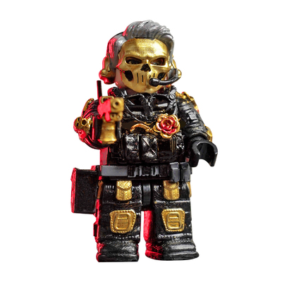 三角洲行动周边红狼乐高积木手办