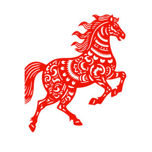 生肖马窗花剪纸乔迁开业马到成功静电贴玻璃门贴窗贴2026马年新年