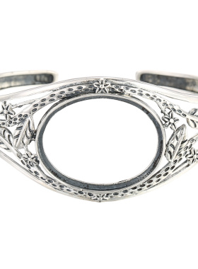 致闺蜜女s925银材质手镯空托