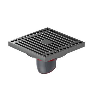 水鹿全铜地漏盖防臭防溢防虫下水管道卫生间浴室方形大排量通用