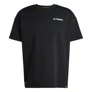 国家地理联名情侣户外宽松短袖T恤男女夏季adidas阿迪达斯TERREX