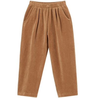 erdosKIDS 鄂尔多斯童装秋冬棉混纺松紧腰男童休闲直筒裤