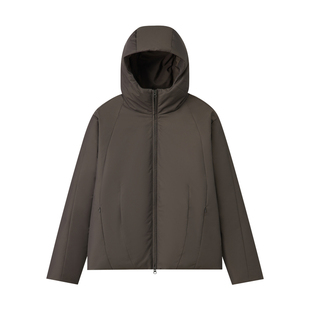 WHIMNOTION 25AW「90白鹅绒」破骨结构立体剪裁连帽防水羽绒服