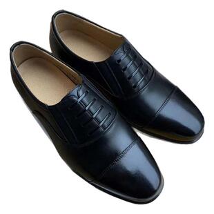 职业军迷3515正品经典套脚三接头真皮皮鞋正装正版商务鞋配鞋垫