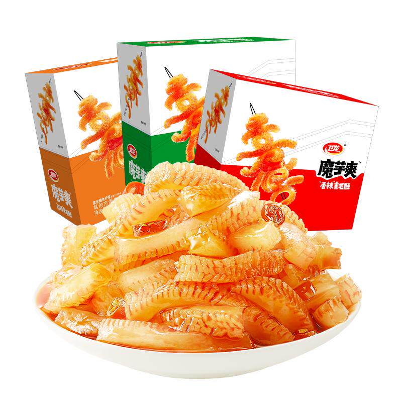 卫龙辣条魔芋爽三口味零食